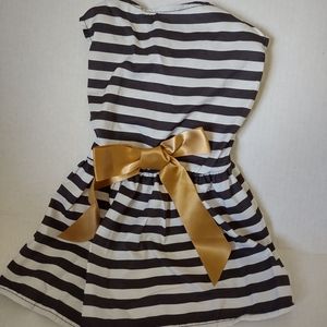 Stripped Fur Baby Dress